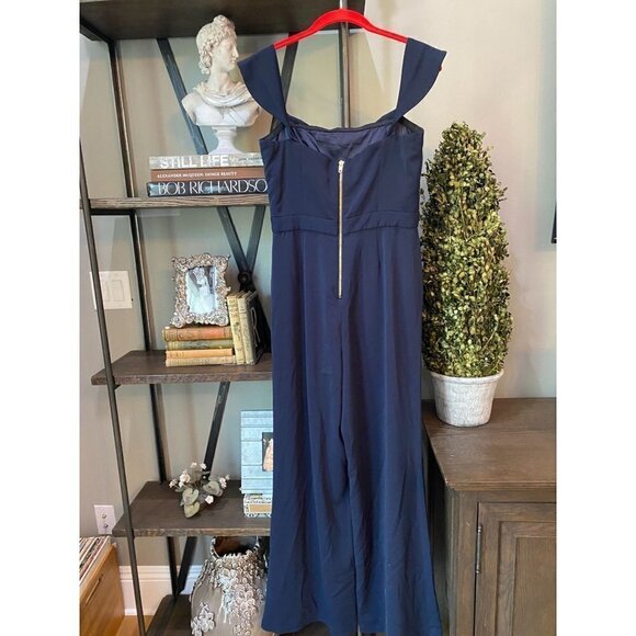 Jay Godfrey Brin Jumpsuit Midnight Navy Women's Size 8 - Picture 7 of 13